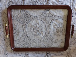 Old wooden frame large tray