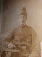 Antik  I. VH. magyar katona félalakos fotó képeslap képeslap méret a képek szerint