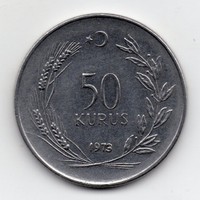 Törökország 50 török kurus, 1973