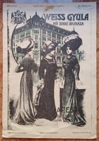 Antique 1910 price list, fashion store of Gyula Weiss