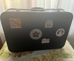 Retro travel bag suitcase 70s