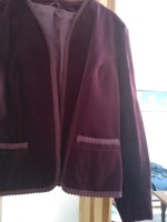 Women's silk velvet jacket