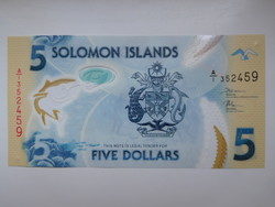 Salamon szigetek 5 dollár 2019 UNC Polymer