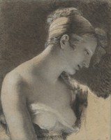 Pierre prud'hon - female portrait - reprint