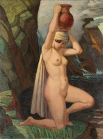 Ludwig von Hoffmann - A vízhordó lány - reprint