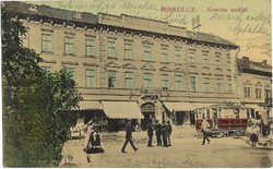 Miskolcz - Korona szálló - Feladás éve 1909. - Old Postcards - Régi Képeslapok
