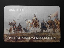 Kártyanaptár 1996 - 896-1996 1100 Éve a Kárpát-Medencében - Retró Naptár