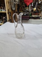 Old polished glass spout