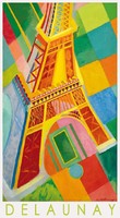 Robert delaunay eiffel tower paris 1922 french avant-garde painting art poster colorful city