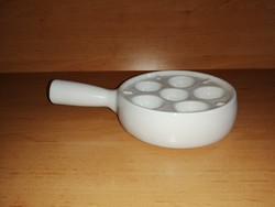Porcelán nyeles csigasütő edény átm. 12,5 cm ( (19/d-1)