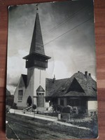 Balaton, Keszthely, Református templom, 1940. év körüli fotó képeslap