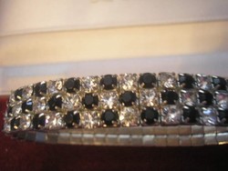 U 13 bracelet decorated with gemstones in dark blue color for sale as a gift
