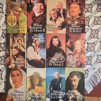 William  Shakespeare drámái 1-24. BBC sorozat képeivel a borítón. Teljes sorozat