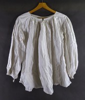 1I147 antique calf mouth linen shirt
