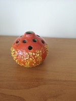 Retro pond head in ceramic mini vase, ikebana bowl or pen holder