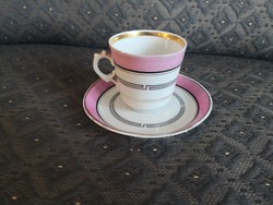 Tk (klösterle) porcelain, antique coffee cup with saucer, 1830-1893.