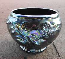 Eosin glazed plastic flower pattern pot