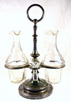 Antique christofle oil - with vinegar bottles!