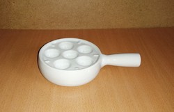 Francia porcelán nyeles csigasütő edény átm. 12,5 cm ( 5/d)