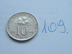 MALAYSIA 10 SEN 2000  109.