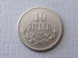 10 Fillér 1915 érme - Nagyon szép Magyar 10 filléres 1915 Magyar Királyi Váltópénz pénzérme