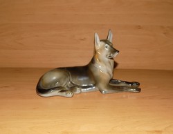 Drasche kézifestésű porcelán farkaskutya szobor 20 cm (po-3)