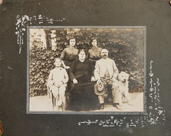 Vintage photo in Art Nouveau frame