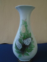 Extremely beautiful 100% hand painted, white and purple organ vase in a wonderful shape flawless