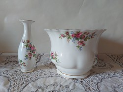 Royal Albert pot + vase