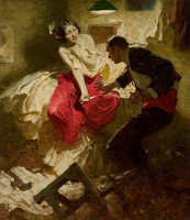 Dean cornwell - the red scarf - reprint