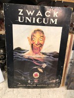 Unicumos plakát, régi, 100 x60 cm-es nagyságú, kartonra kasirozva