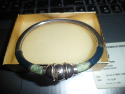 Enameled silver bracelet
