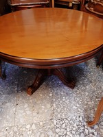 Baroque salve cherry wood openable dining table with hell legs 120x75cm height can be opened to 160cm
