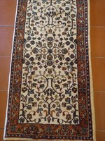 270 x 70 cm kézi csomózású Indo Isfahan szőnyeg eladó