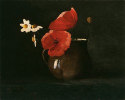 Odilin redon - poppies - canvas reprint