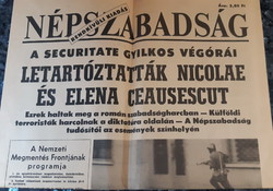 Ceausescu's arrest in a newspaper special edition 3 pcs