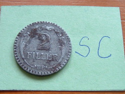 Kingdom of Hungary 2 pennies 1940 bp. Iron notched edge sc