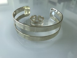 Marked jewelry set, bracelet and ring, lbvyr