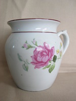 Old raven house porcelain rose mug jar