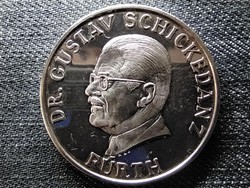 Dr. Gustav Schickedanz Fúrth Quelle Részvénytársaság .925 ezüst érem PP (id48793)