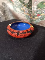 Chinese cinnabar lacquer ashtray
