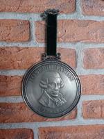 Tin, zinn joseph haydn memorial wall ornament plaque
