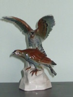 Carl Scheidig German porcelain rare pair of eagles.