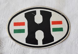Retro sticker Hungary h red white green car sticker