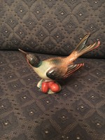 Antique Herend porcelain hummingbird with berries