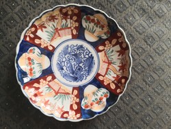 Japán Imari tányér, Meiji korszak (1868-1913), kőedény