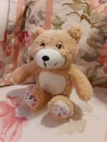 Teddy bear - teddy bear with floral soles