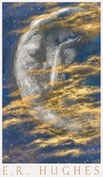 Edward Robert Hughes Tired Moon 1911 Pre-Raphaelite Art Poster, Female Nude Night Sky Clouds