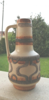 Retro ceramic vase, web in Waldensle, made in ddr
