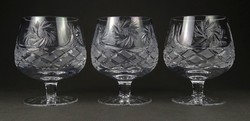 1I595 base liqueur whiskey crystal glass 3 pieces